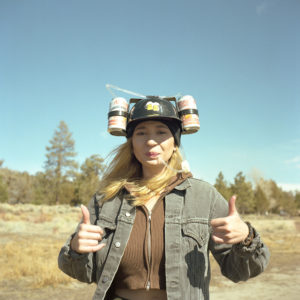 Girl with beer hat